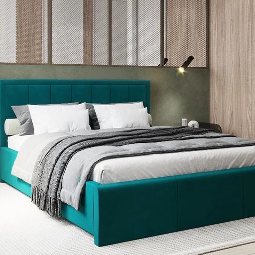 Кровать «Орхидея», изумруд